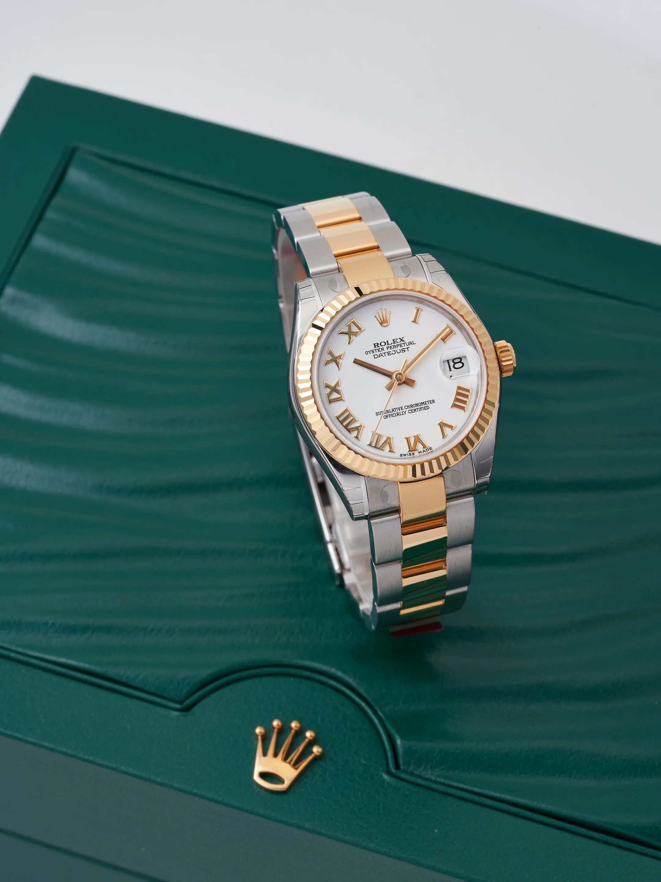 Rolex Datejust 31 178273 31mm Yellow gold and Stainless steel White