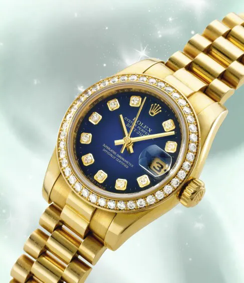 Rolex Lady-Datejust 179138 26mm Yellow gold Blue