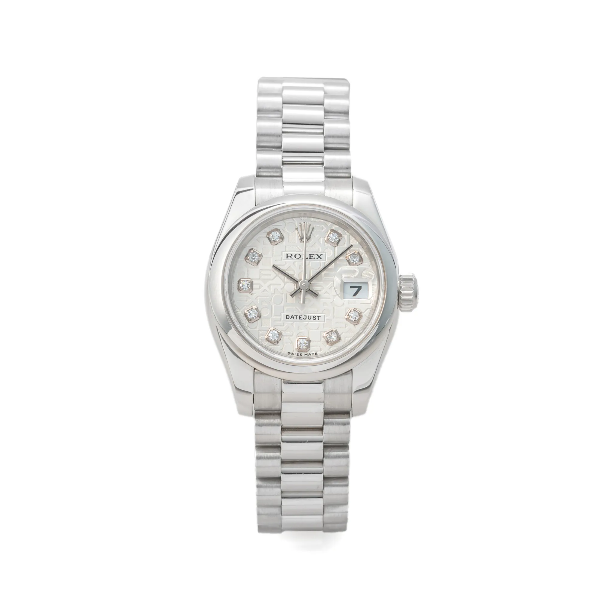 Rolex Lady-Datejust 179166 27mm Platinum Diamond