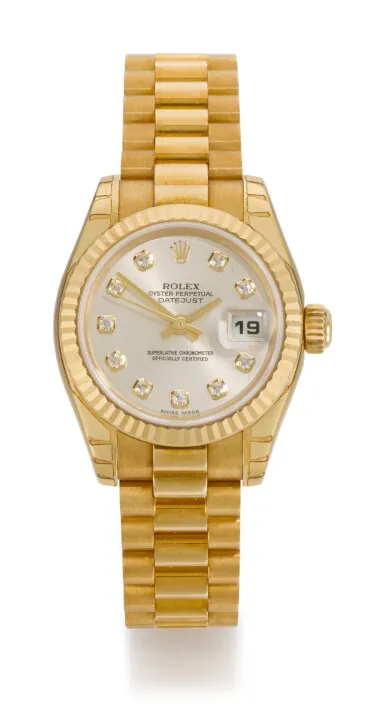 Rolex Lady-Datejust 179178 26mm Yellow gold Silver