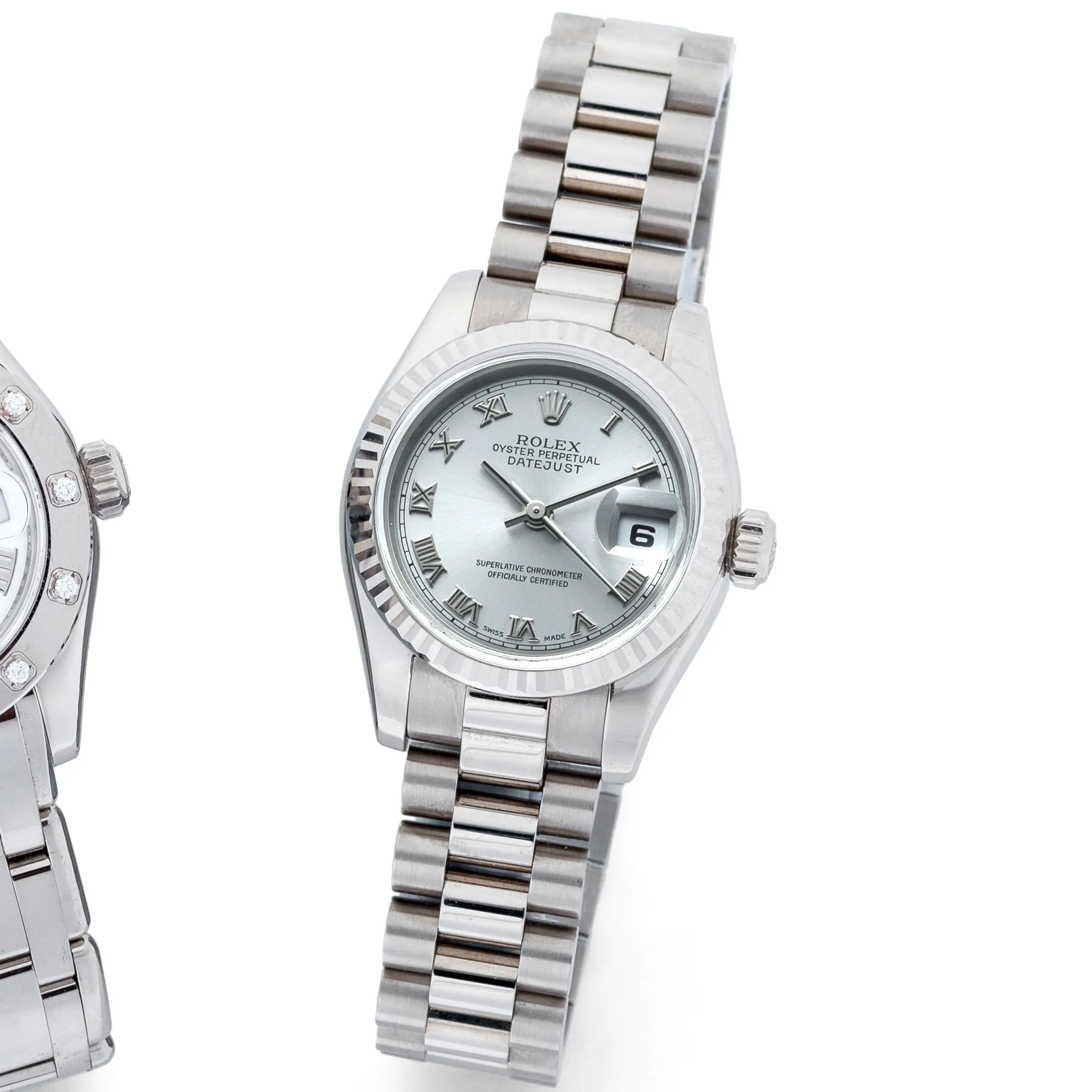 Rolex Lady-Datejust 179179 26mm White gold Silver