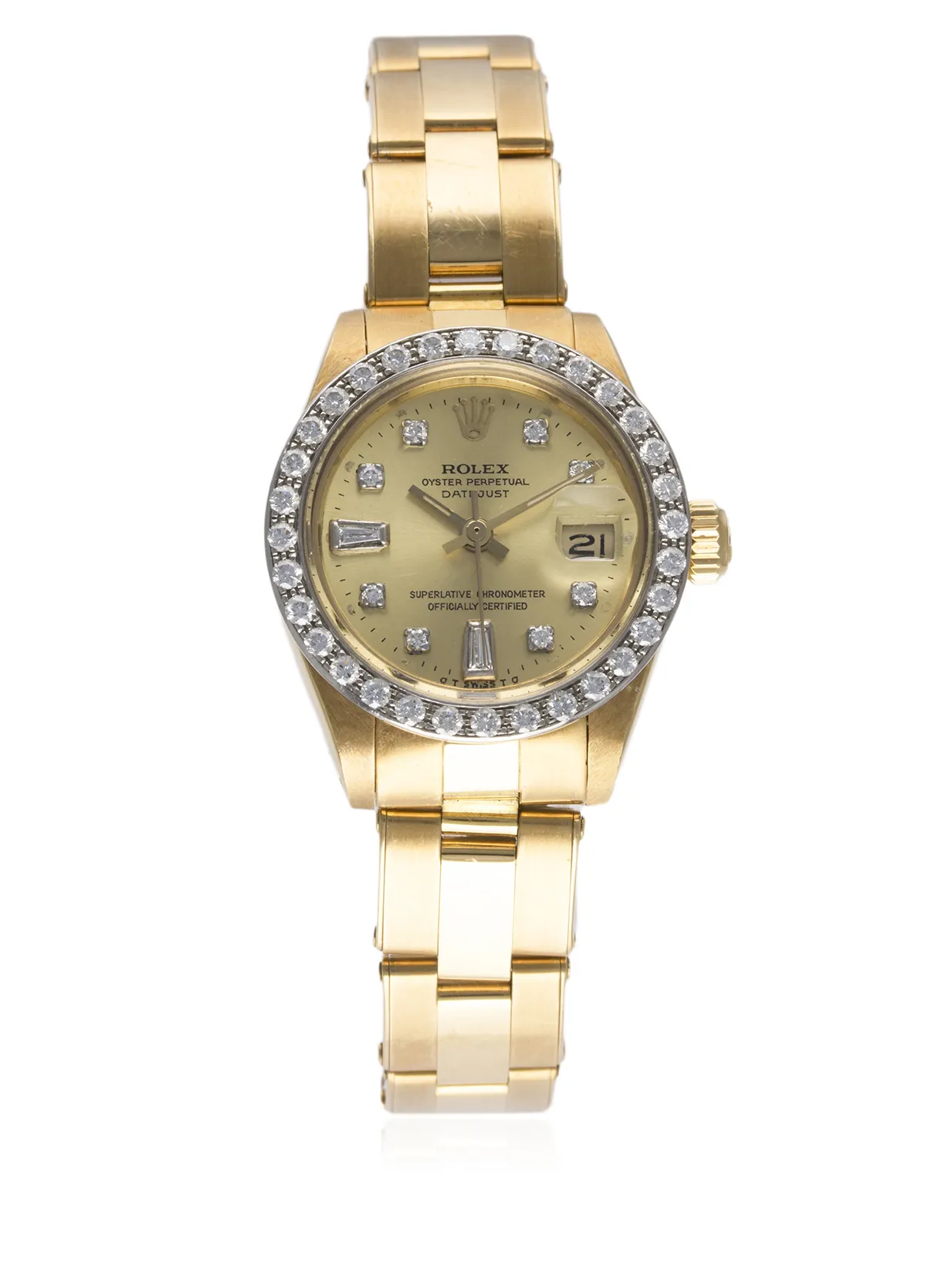 Rolex Lady-Datejust 6913 26mm Yellow gold and Diamond Champagne