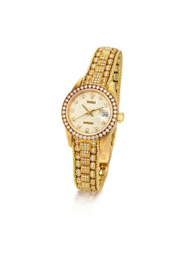 Rolex Lady-Datejust 69138 27mm Yellow gold Silver 1