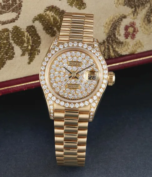 Rolex Lady-Datejust 69158 26mm Yellow gold Diamond