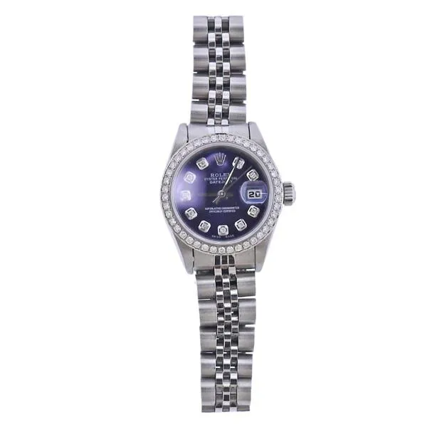 Rolex Lady-Datejust 69174 26mm Yellow gold and Stainless steel and Diamond Blue