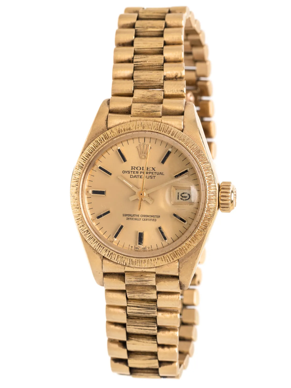 Rolex Lady-Datejust 6927 25mm Yellow gold Champagne