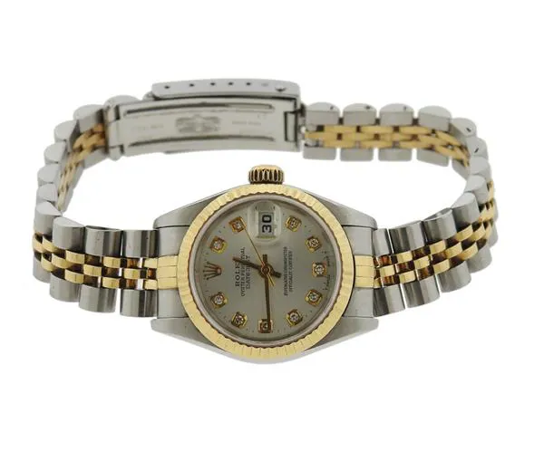 Rolex Lady-Datejust 79163 26mm Yellow gold and stainless steel Silver