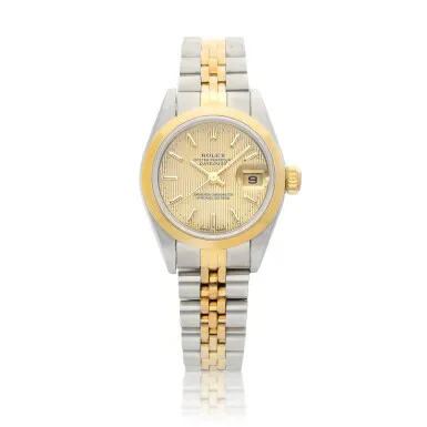 Rolex Lady-Datejust 79163 26mm Yellow gold and stainless steel Champagne