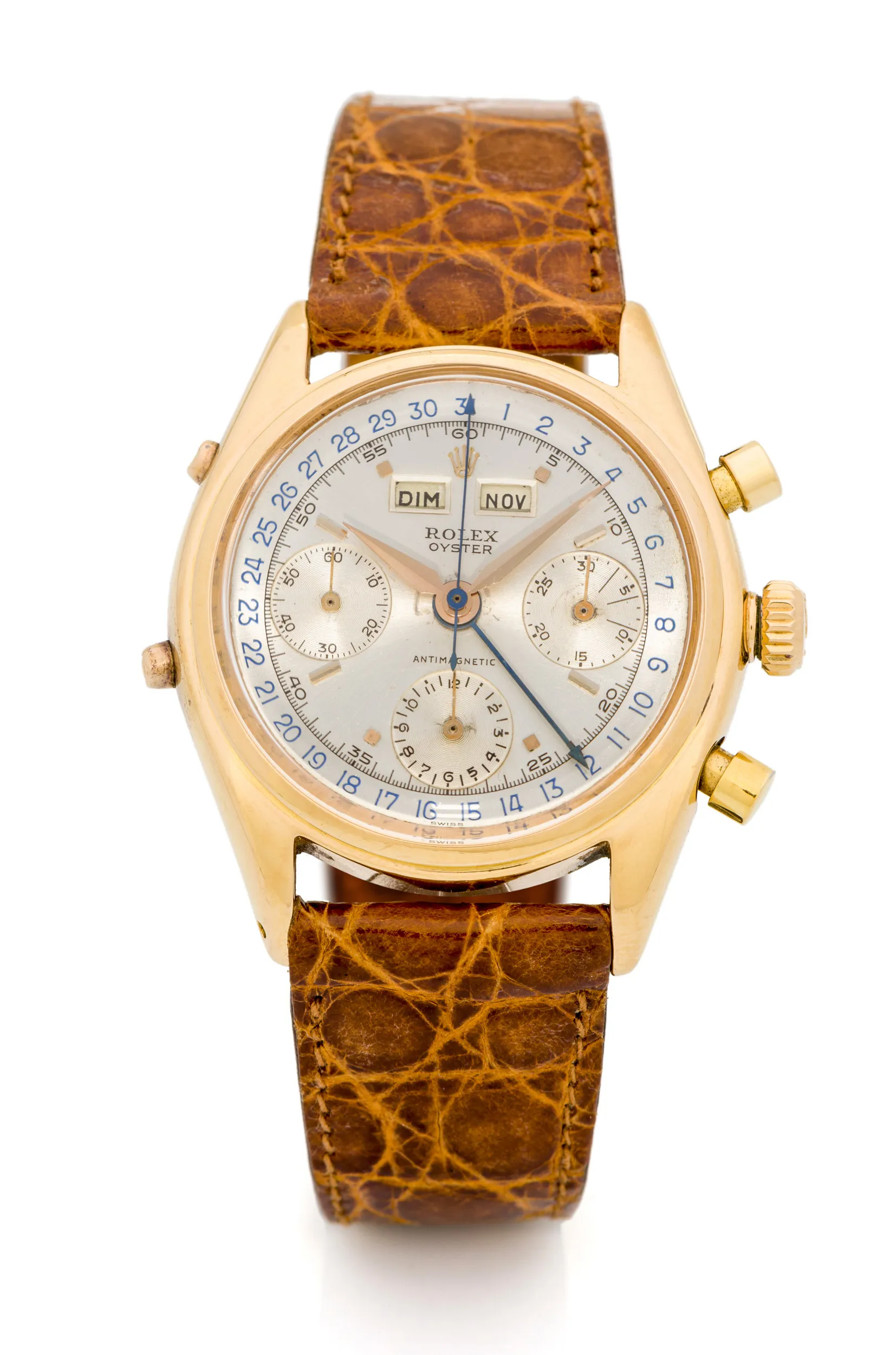 Rolex Chronograph 4767 36mm Yellow gold Silver