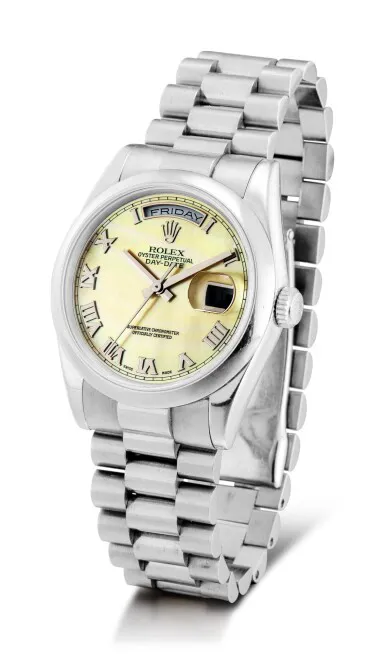 Rolex Day-Date 36 118209 36mm White gold Mother-of-pearl 1