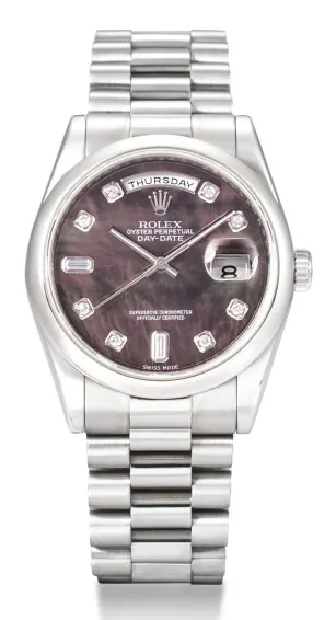 Rolex Day-Date 36 118209 35mm White gold Mother-of-pearl