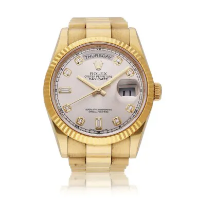 Rolex Day-Date 36 118238 36mm Yellow gold Silver