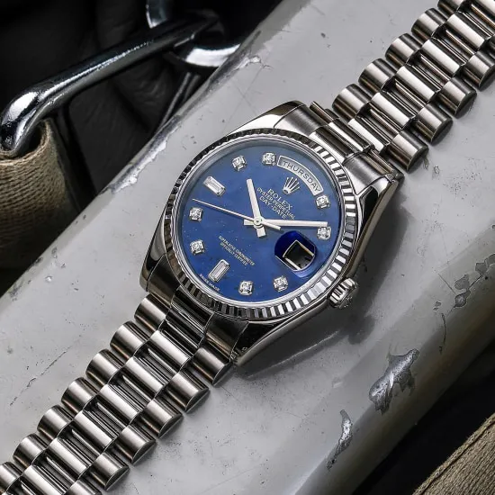 Rolex Day-Date 36 118239 36mm White gold Lapis lazuli 4