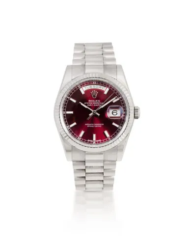 Rolex Day-Date 36 118239 36mm White gold Red