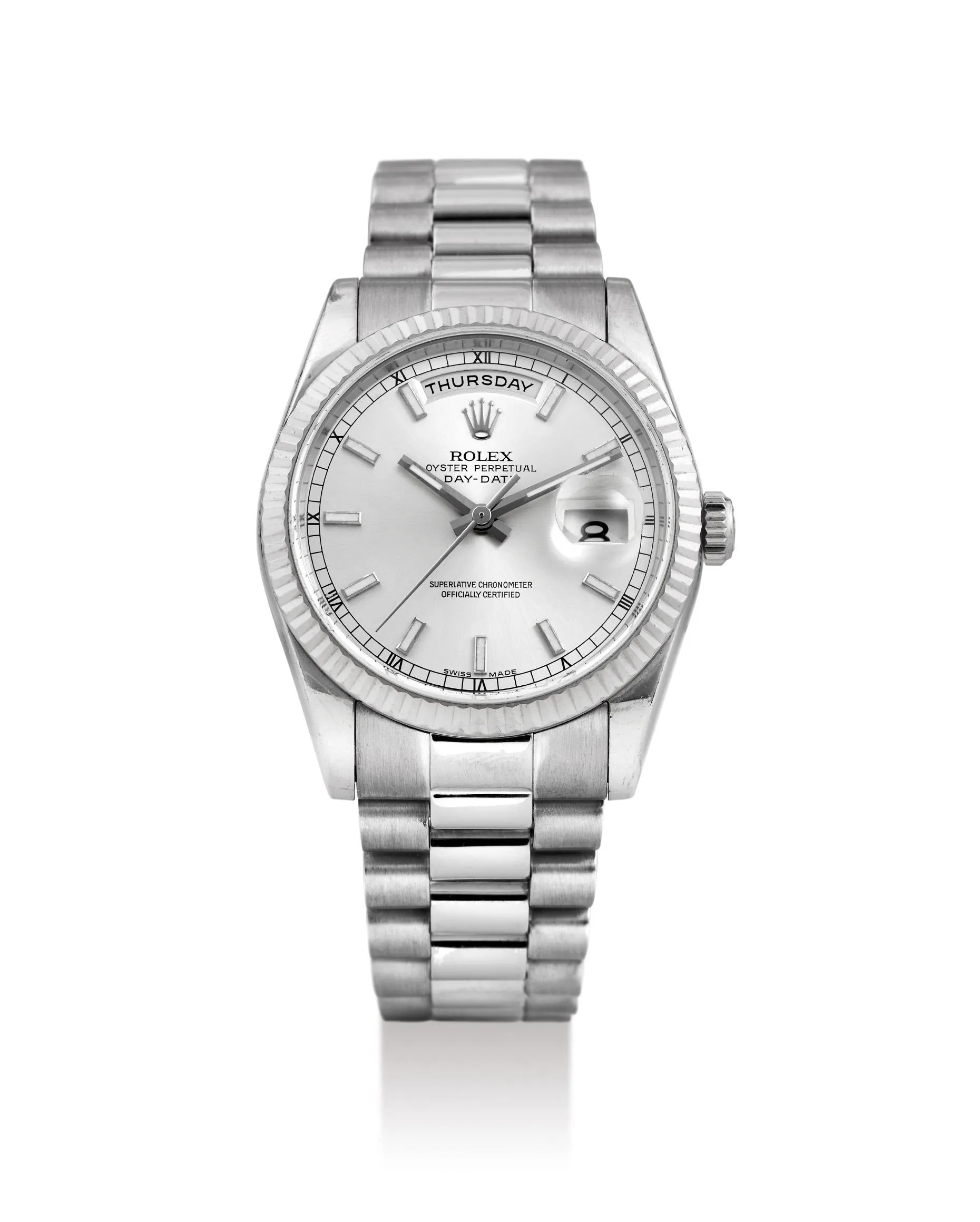 Rolex Day-Date 36 118239 36mm White gold Silver