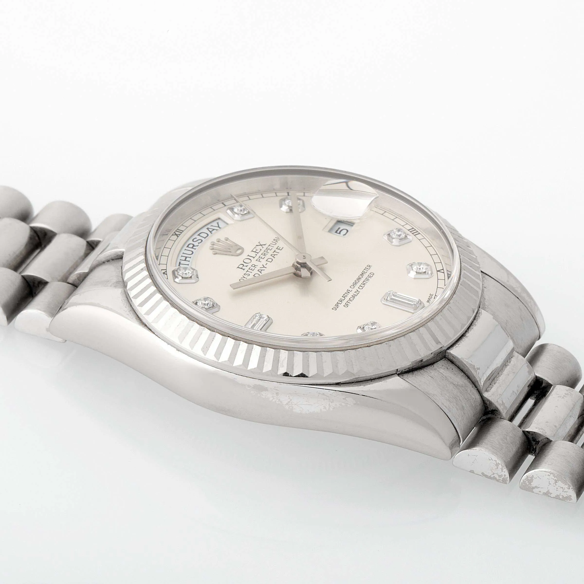 Rolex Day-Date 36 118239 36mm White gold Silver 2