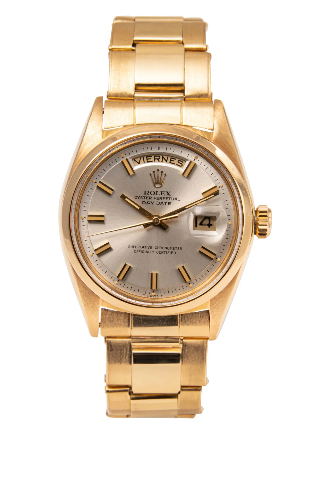 Rolex Day-Date 36 1802 36mm Yellow gold Silver