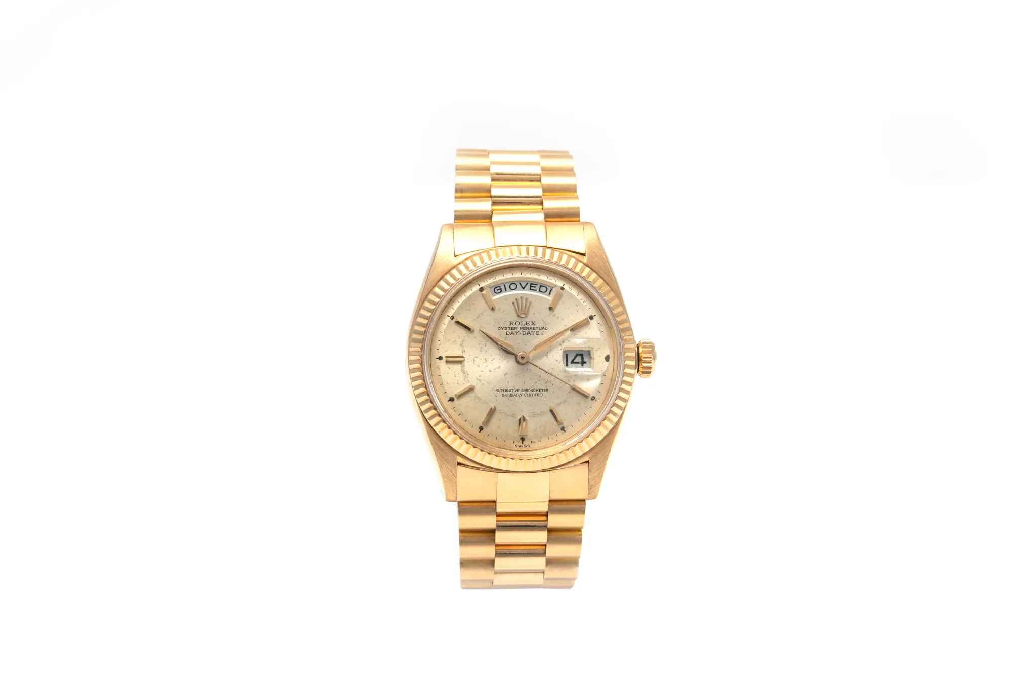 Rolex Day-Date 36 1802 36mm Yellow gold Silver