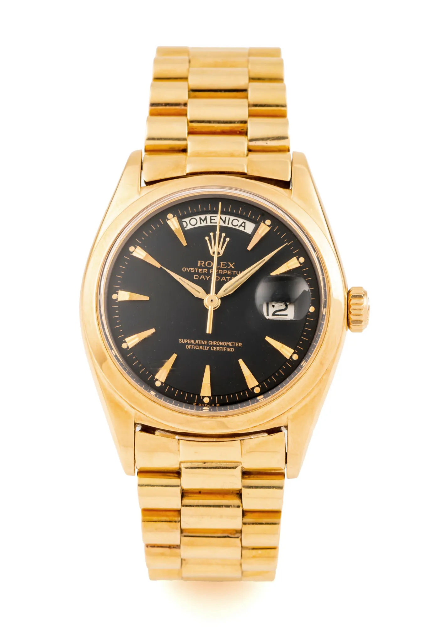 Rolex Day-Date 36 1802 36mm Yellow gold Black