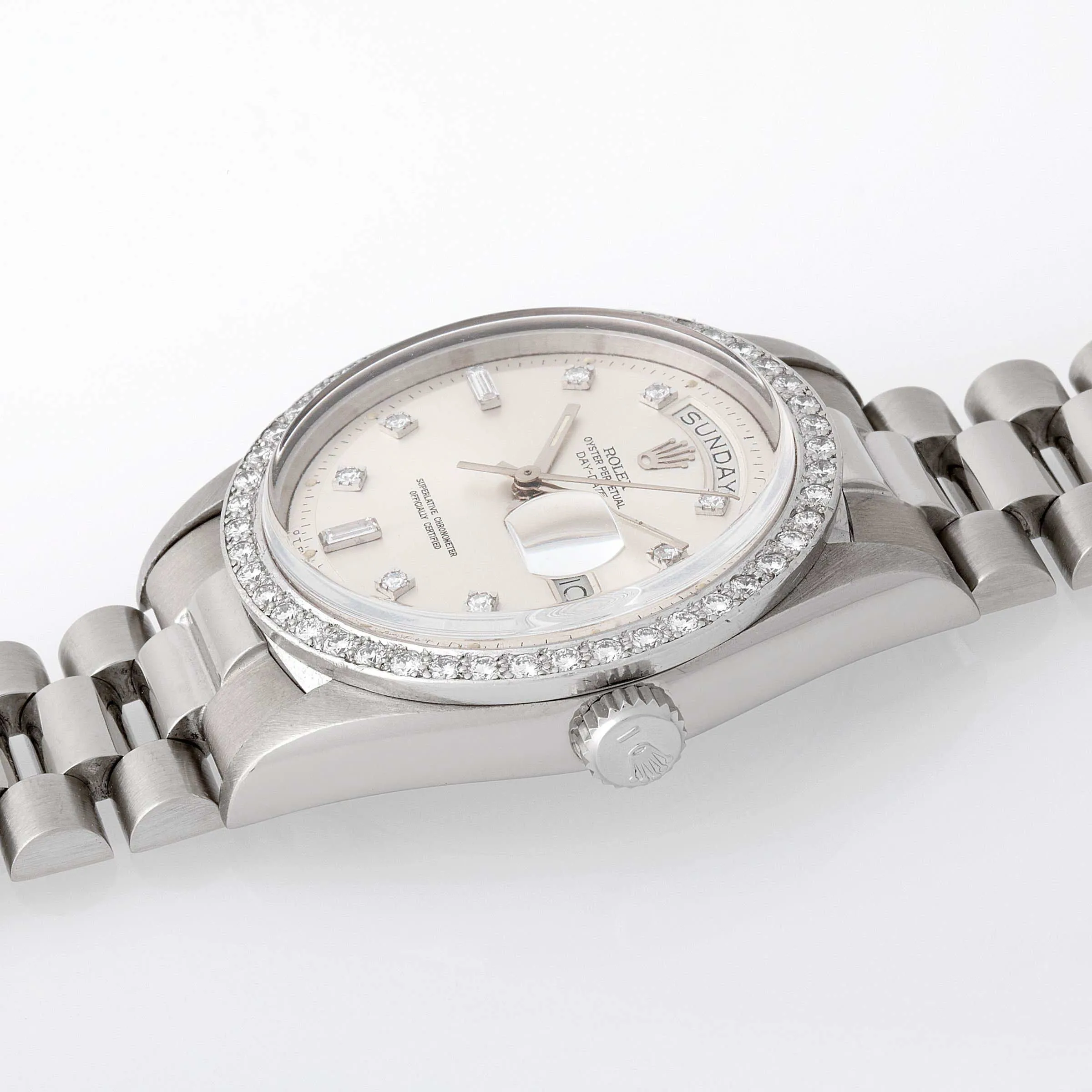 Rolex Day-Date 36 1804 36mm White gold Silver 1