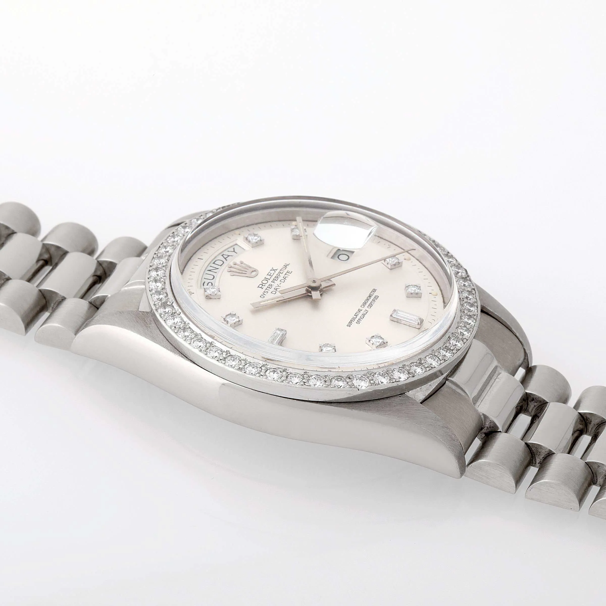 Rolex Day-Date 36 1804 36mm White gold Silver 2