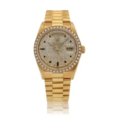 Rolex Day-Date 36 18048 36mm Yellow gold Diamond