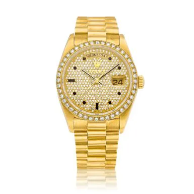 Rolex Day-Date 36 18048 36mm Yellow gold Diamond