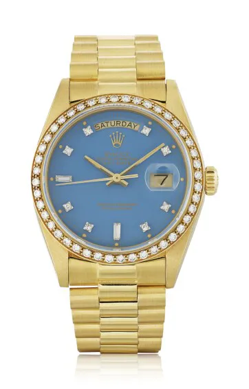 Rolex Day-Date 36 18048 36mm Yellow gold Turquoise