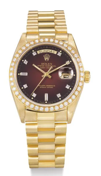 Rolex Day-Date 36 18048 34mm Yellow gold Brown