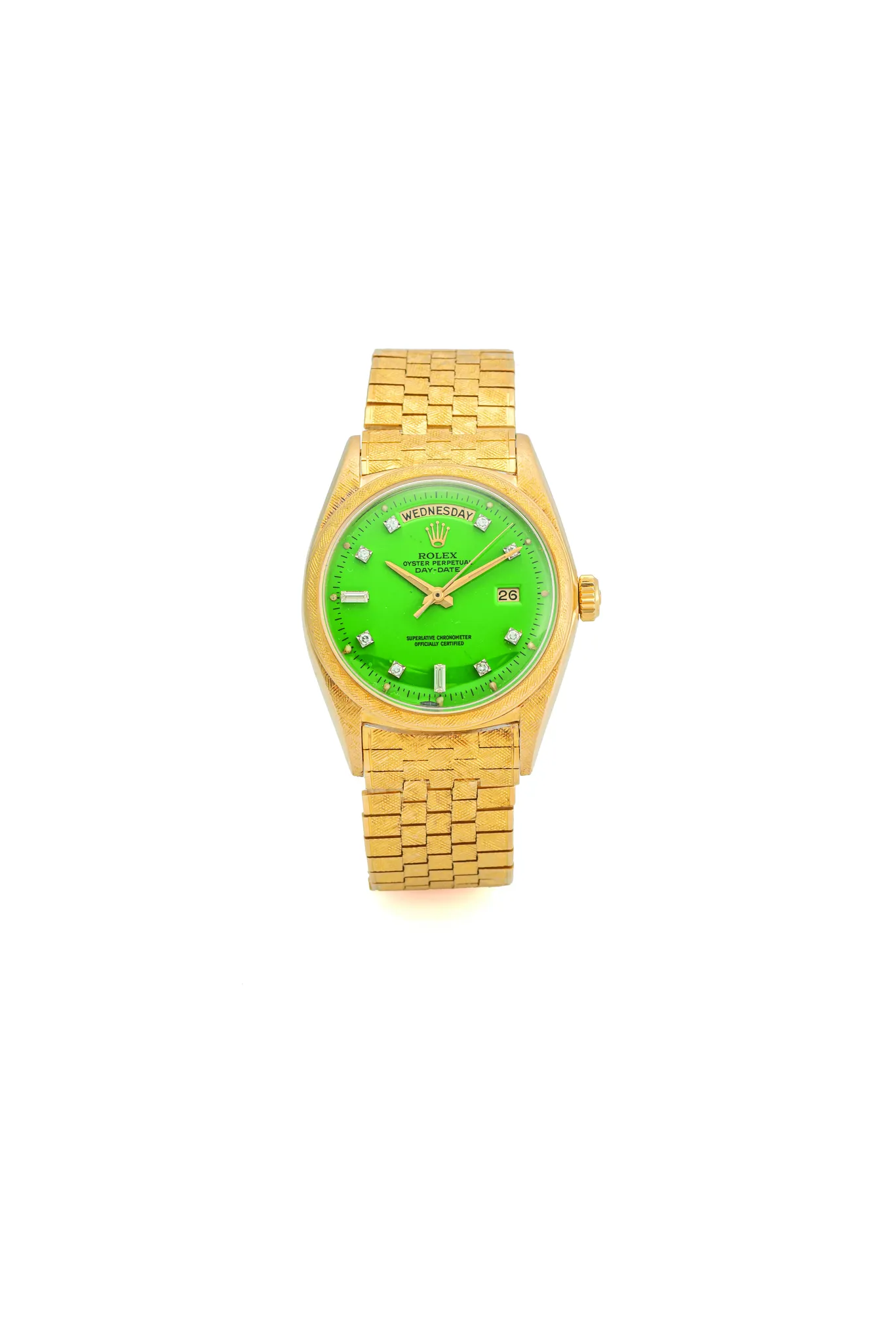 Rolex Day-Date 36 1806 36mm Yellow gold Green