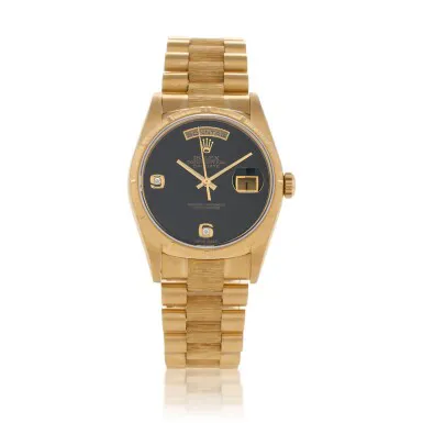 Rolex Day-Date 36 18248 36mm Yellow gold Black