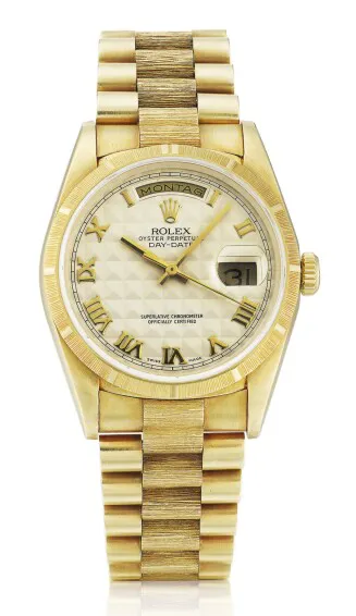 Rolex Day-Date 36 18248 36mm Yellow gold Silver