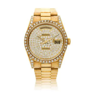 Rolex Day-Date 36 18388 36mm Yellow gold Diamond