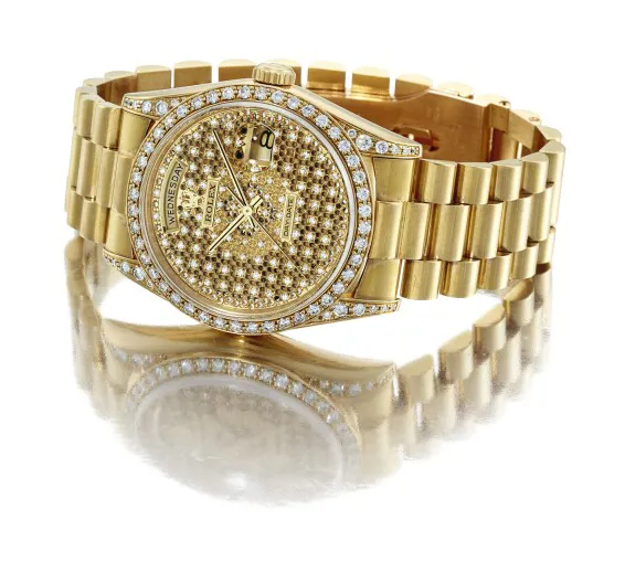 Rolex Day-Date 36 18388 36mm Yellow gold Diamond