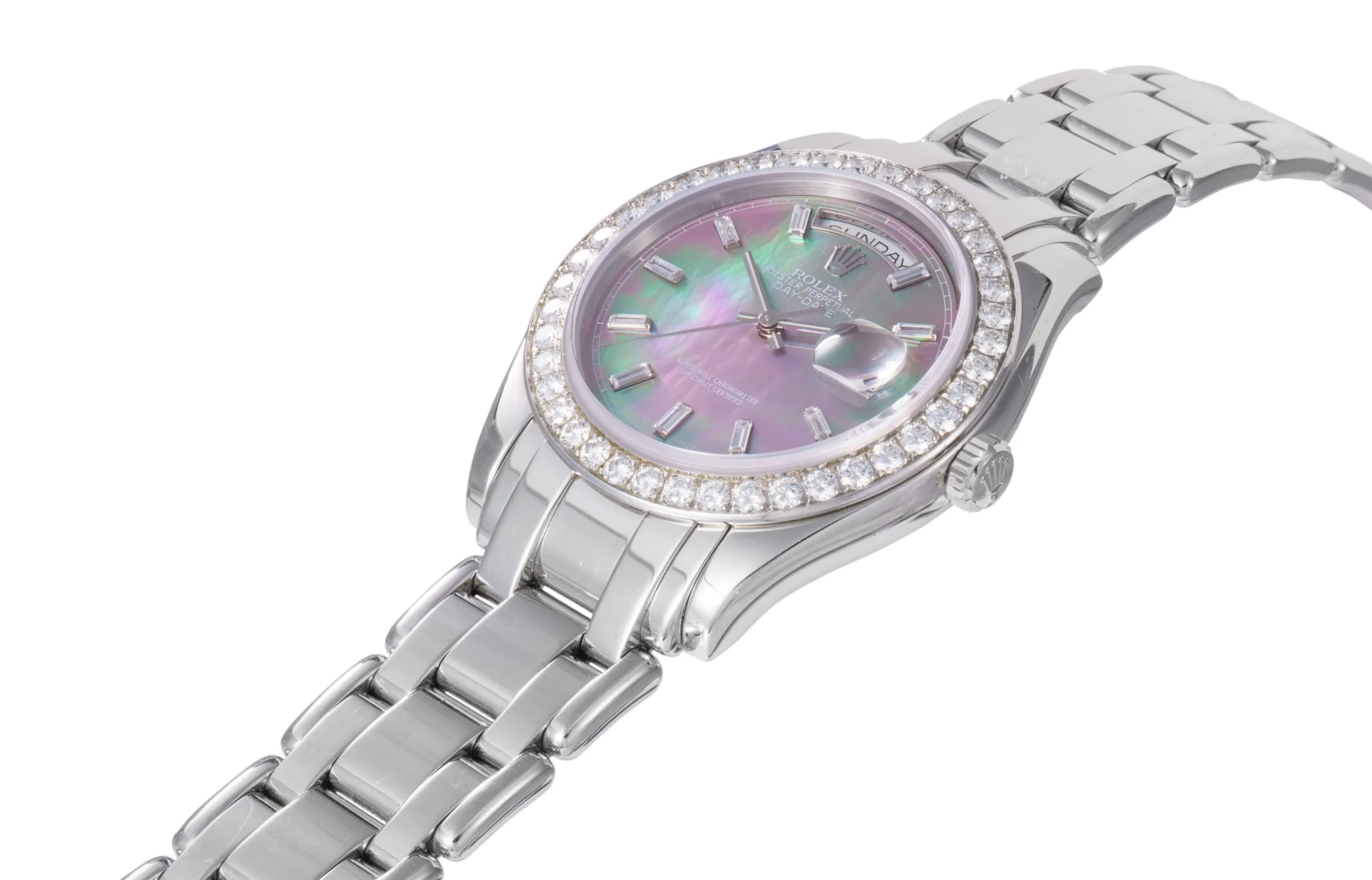 Rolex Day-Date 18946 39mm Platinum Mother-of-pearl