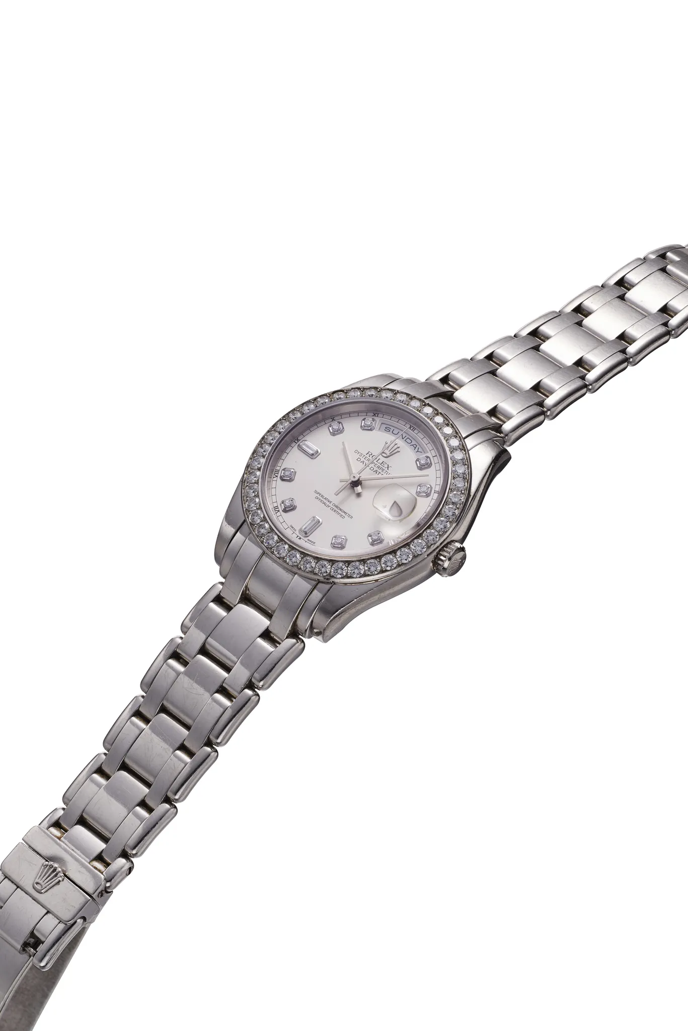 Rolex Day-Date 18946 39mm Platinum Silver