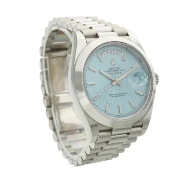 Rolex Day-Date 40 228206 40mm Platinum Blue 5