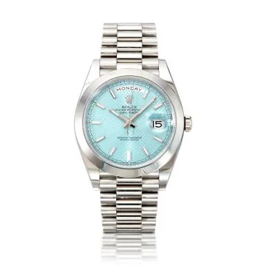 Rolex Day-Date 40 228206 40mm Platinum Blue