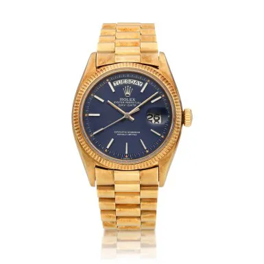 Rolex Day-Date 36 6611B 35mm Yellow gold Blue