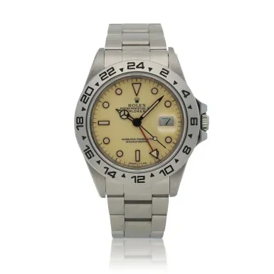 Rolex Explorer II 16550 40mm Stainless steel Cream