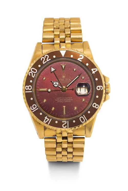 Rolex GMT-Master 16758 40mm Yellow gold Brown