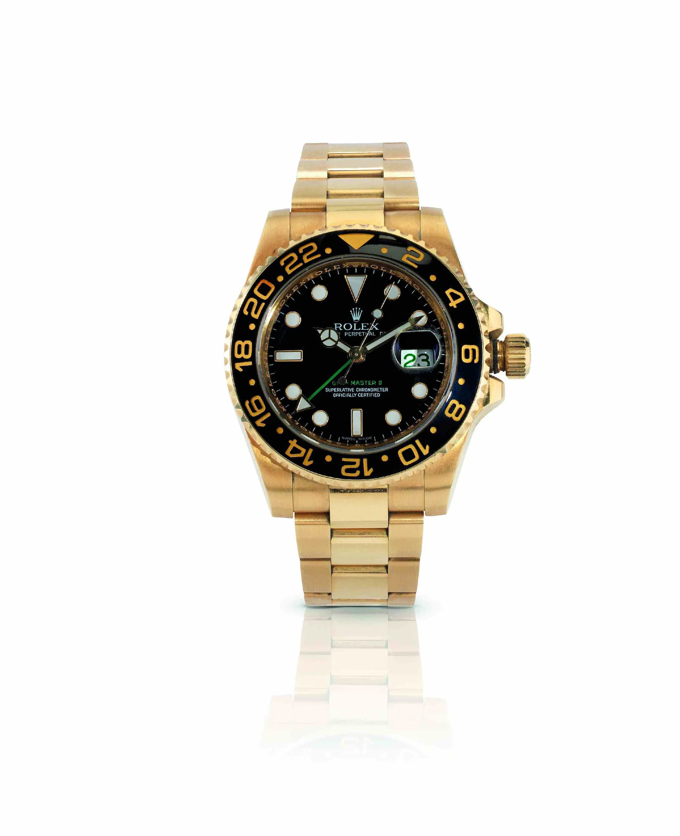 Rolex GMT-Master II 116718 40mm Yellow gold Black