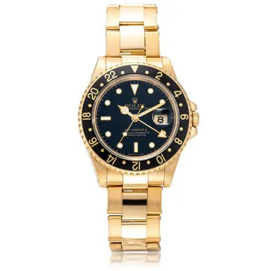 Rolex GMT-Master II 16718 40mm Yellow gold Black