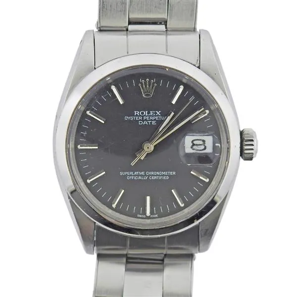 Rolex Oyster Perpetual Date 1500 34mm Stainless steel Black 2