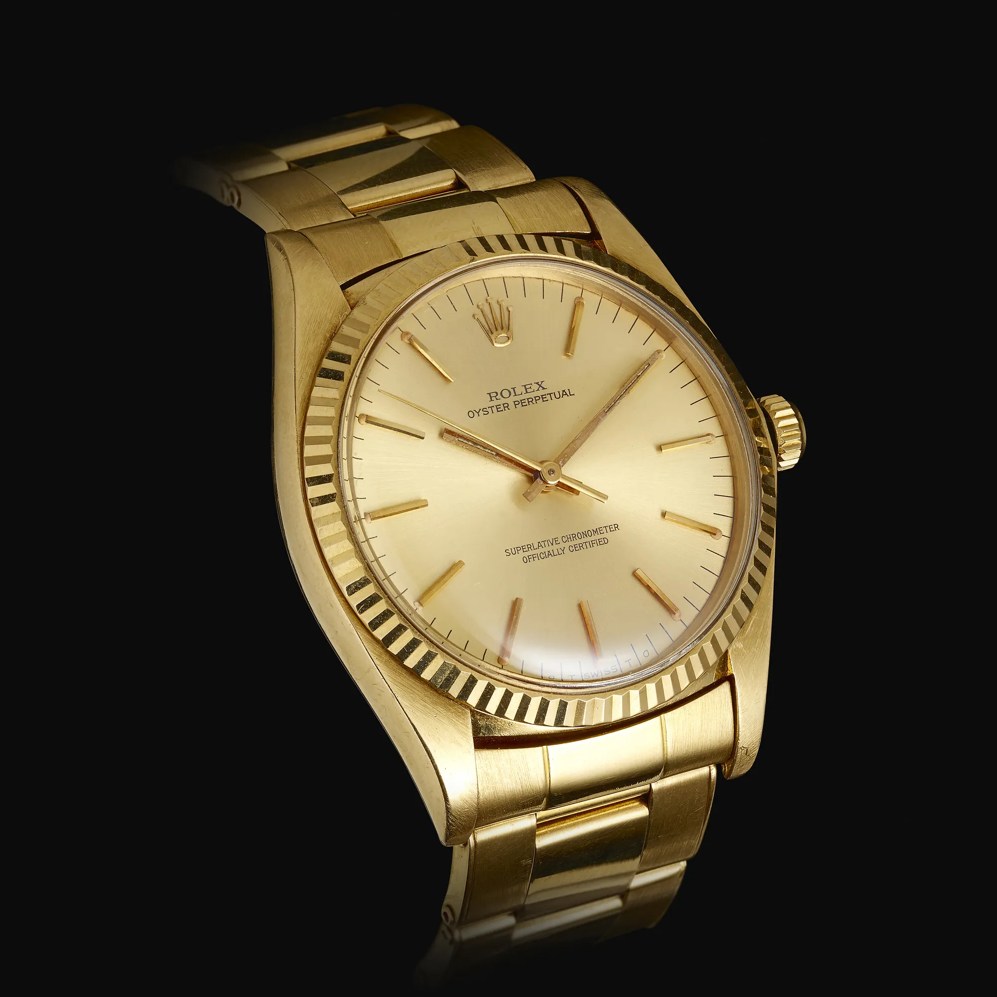 Rolex Oyster Perpetual 36 1013 36mm Yellow gold Champagne 2