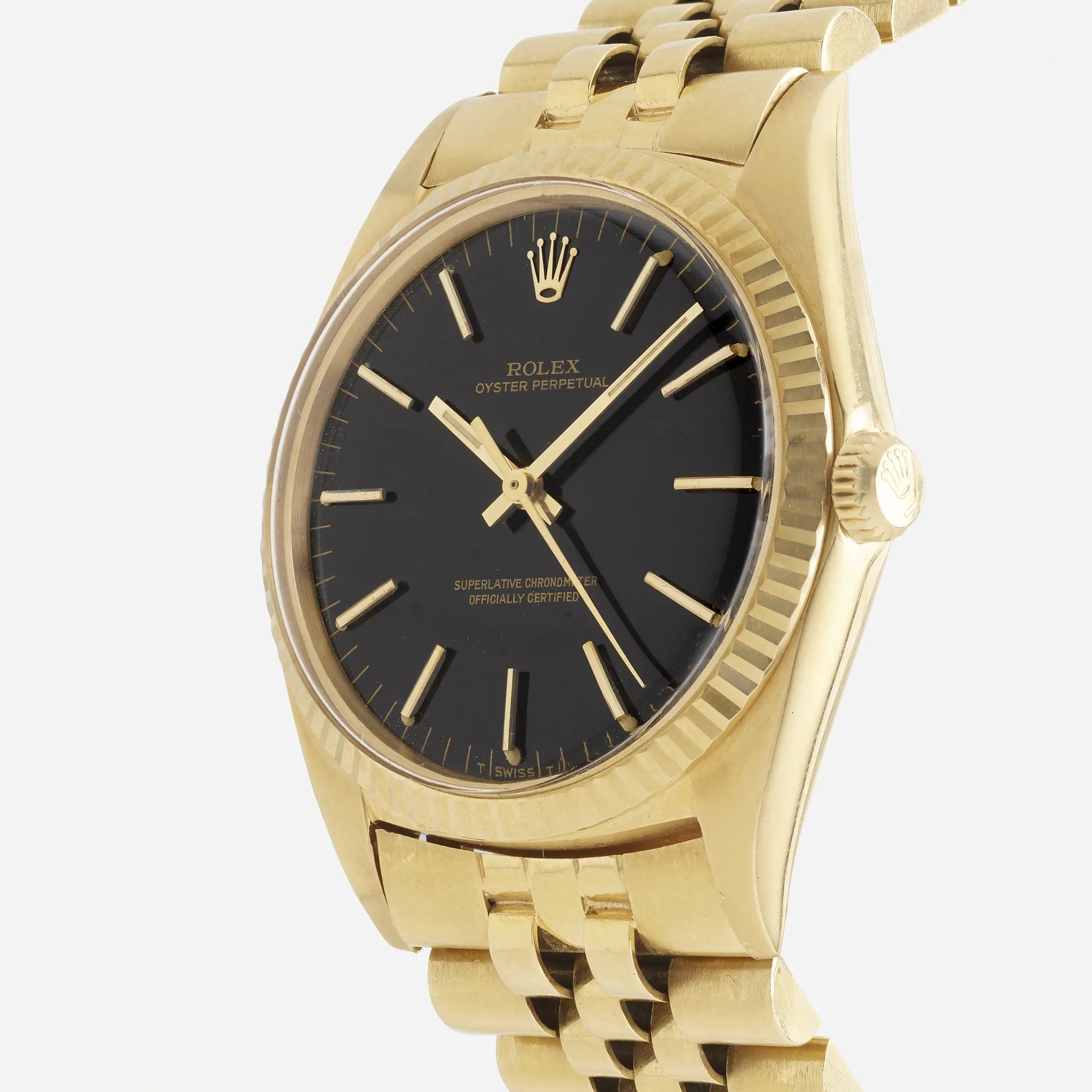 Rolex Oyster Perpetual 36 1013 36mm Yellow gold Black