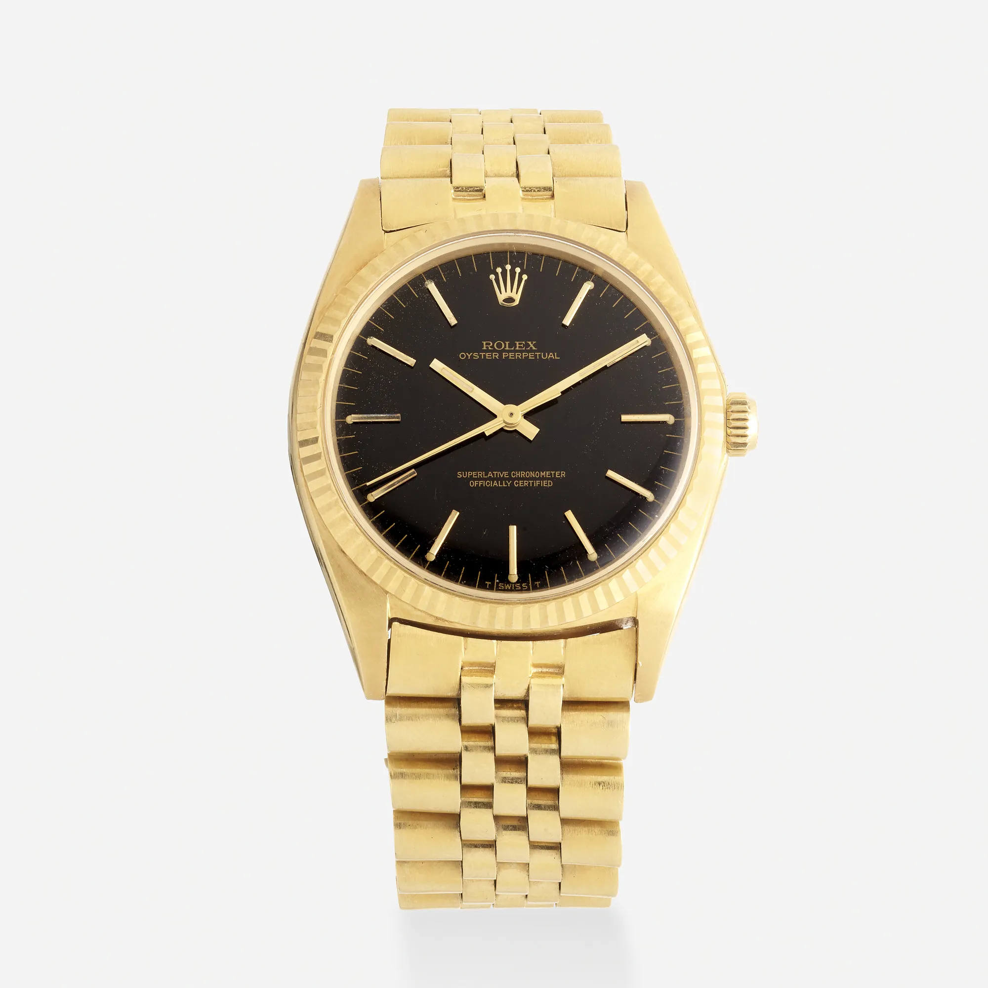 Rolex Oyster Perpetual 36 1013 36mm Yellow gold Black 2