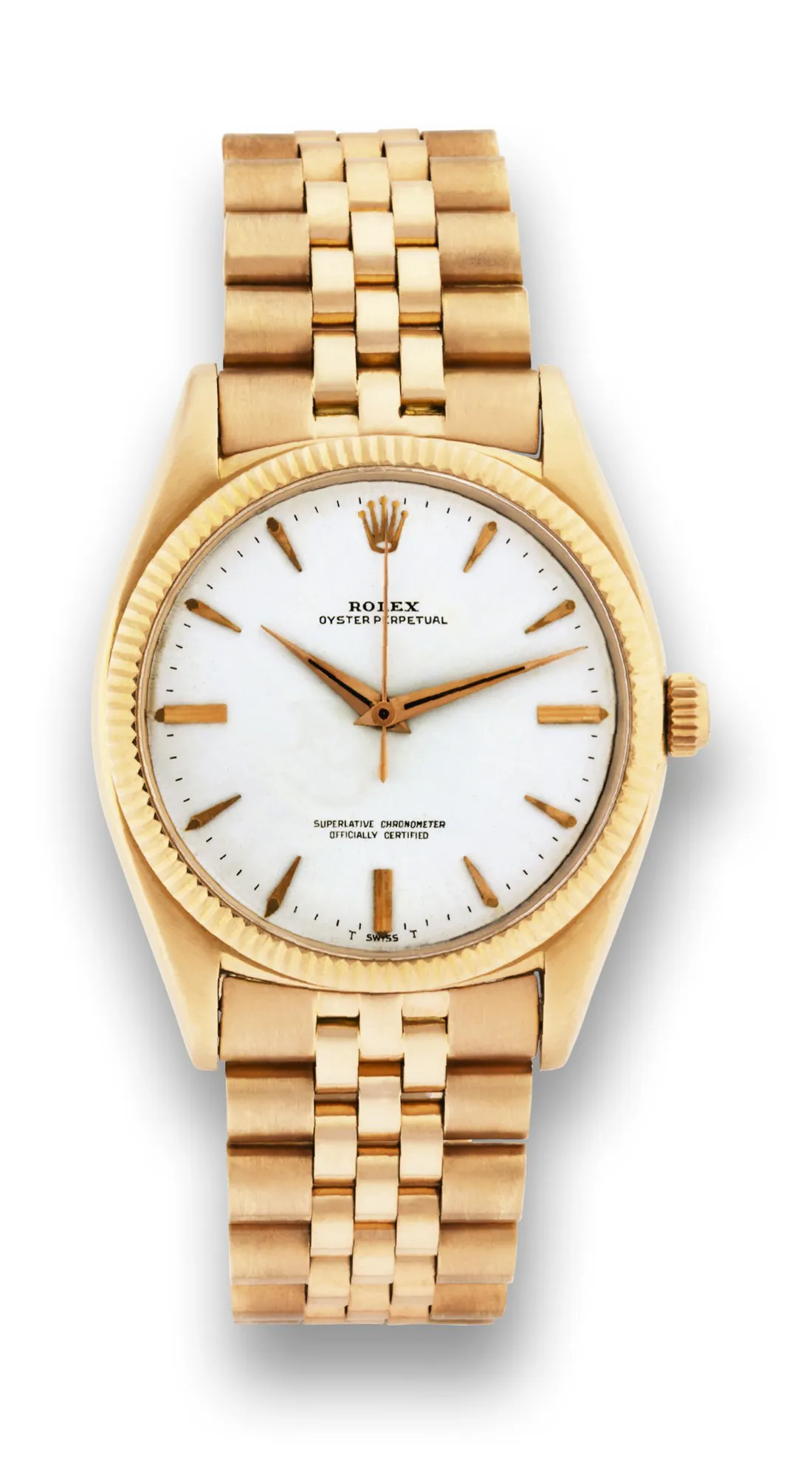 Rolex Oyster Perpetual 36 1013 36mm Rose gold Silver