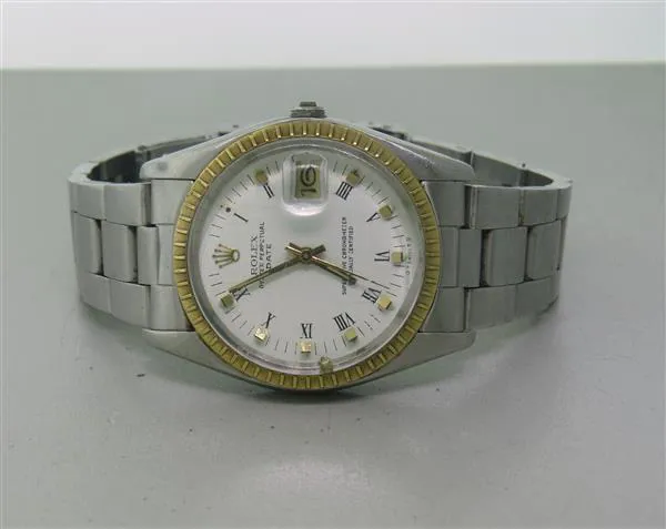 Rolex Oyster Perpetual Date 1505 35mm Stainless steel White