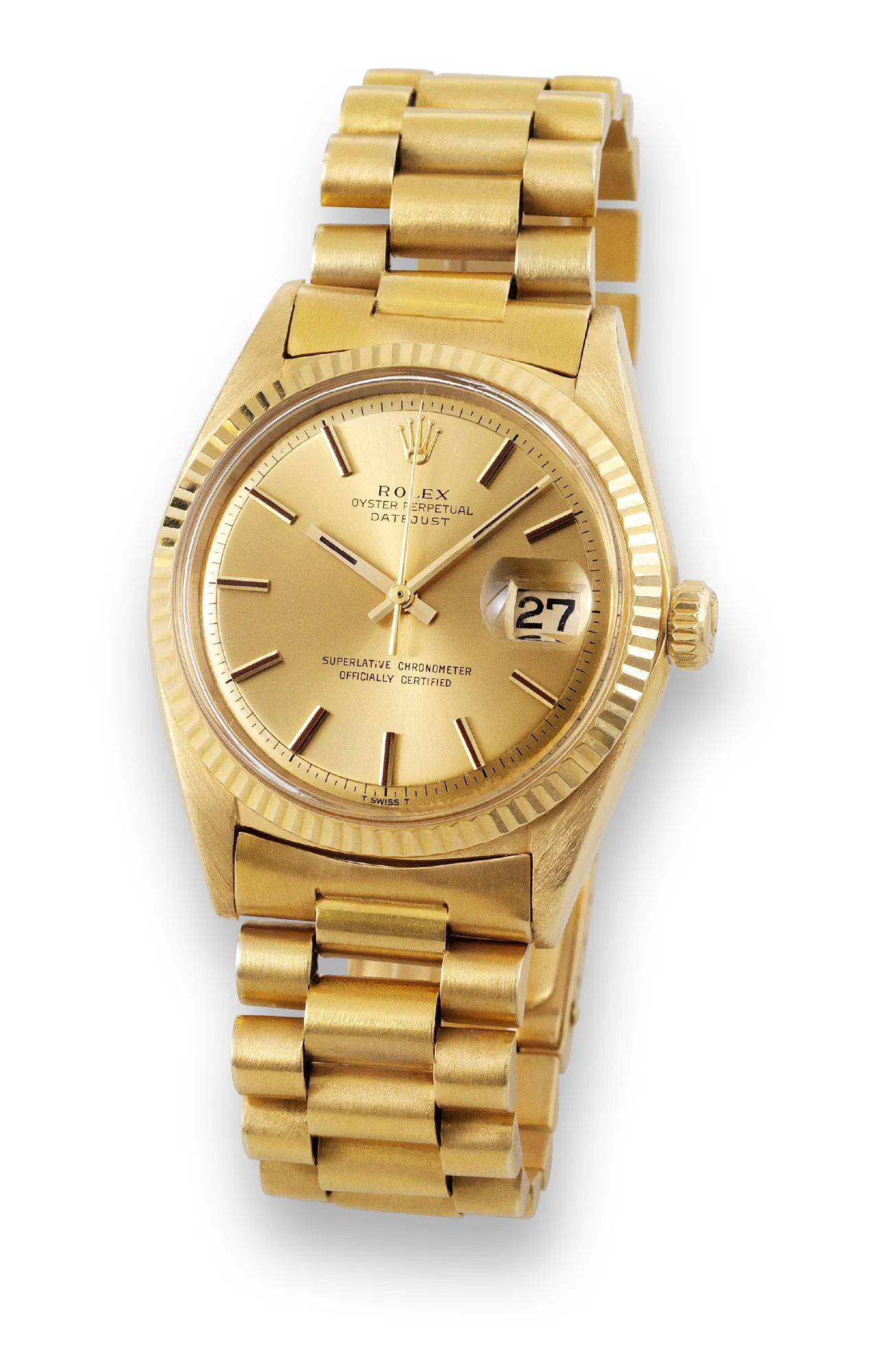 Rolex Datejust 36 1601 36mm 18k yellow gold Champagne